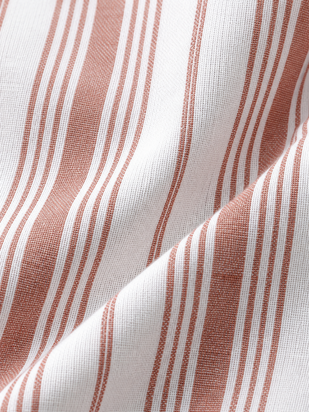 Men’s Pink & White Striped Casual Shirt with Relaxed-Fit Denim