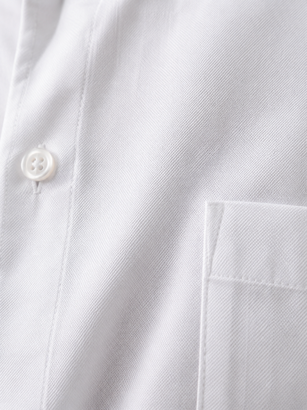 White Short Sleeve Formal Shirt with Classic Collar