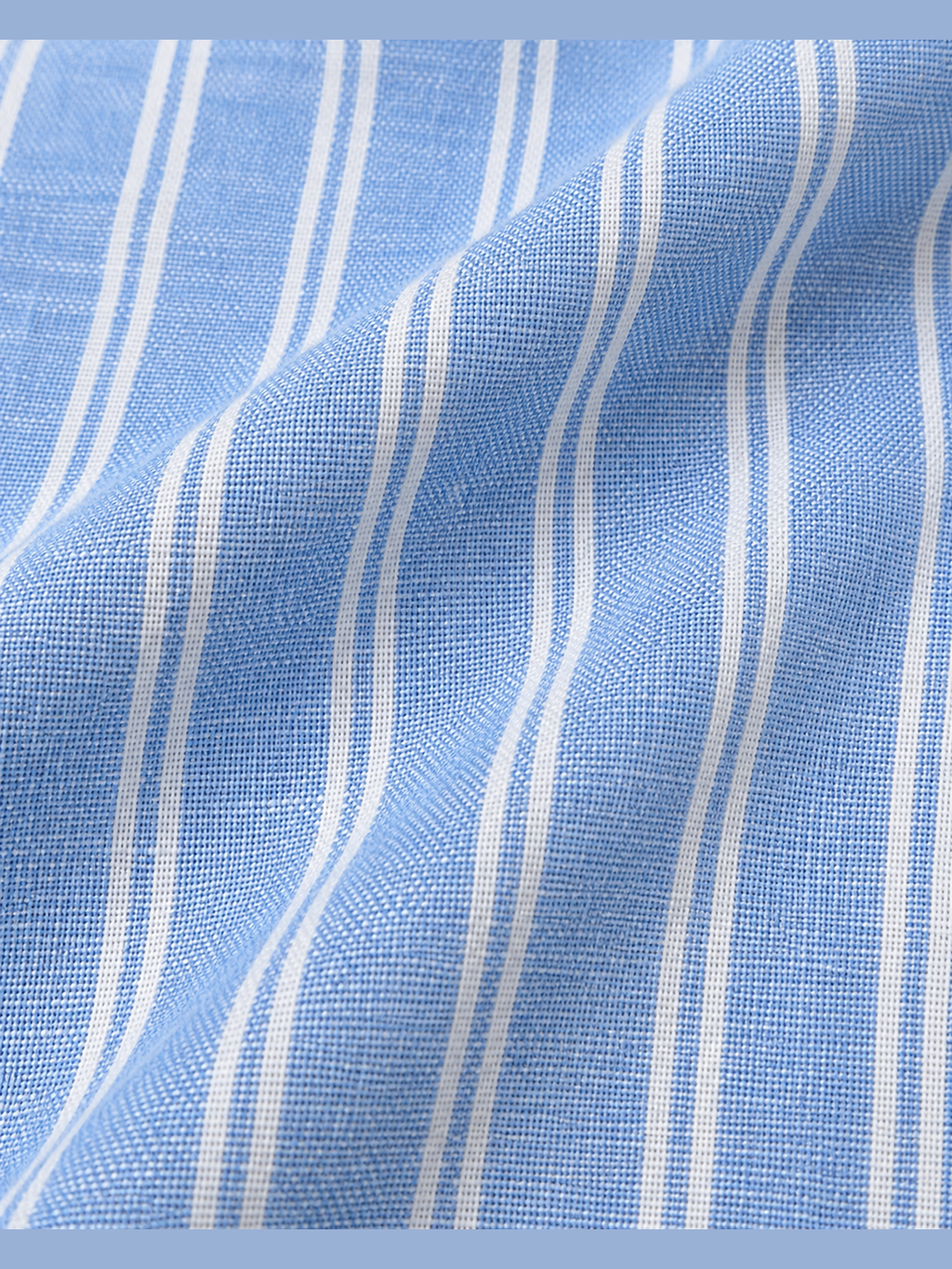 Light Blue & White Vertical Stripe Full Sleeve Formal Shirt